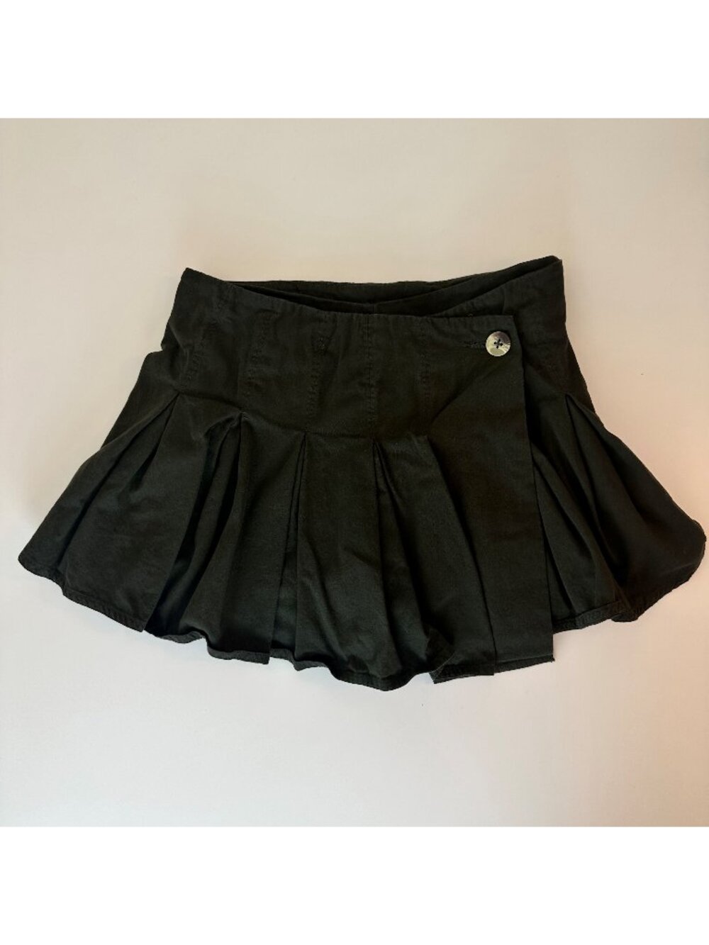 BDG Caralyn Wrap Front Pleated Mini Skort